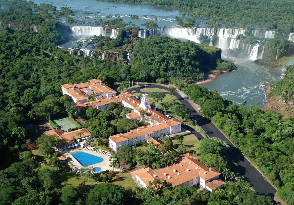 vue d'avion hotel das cataratas