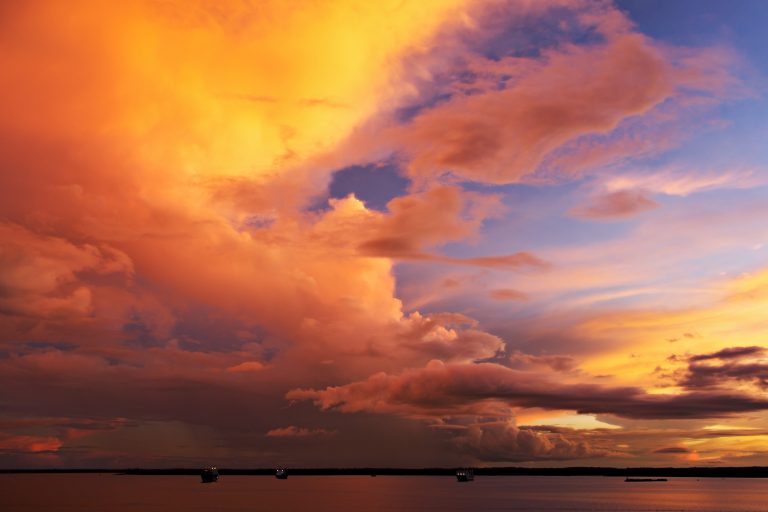 Croisière Rio Negro Amazone le soir