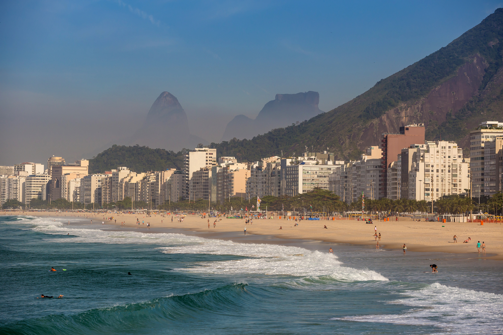 Rio de Janeiro immeubles plage de  Copacabana