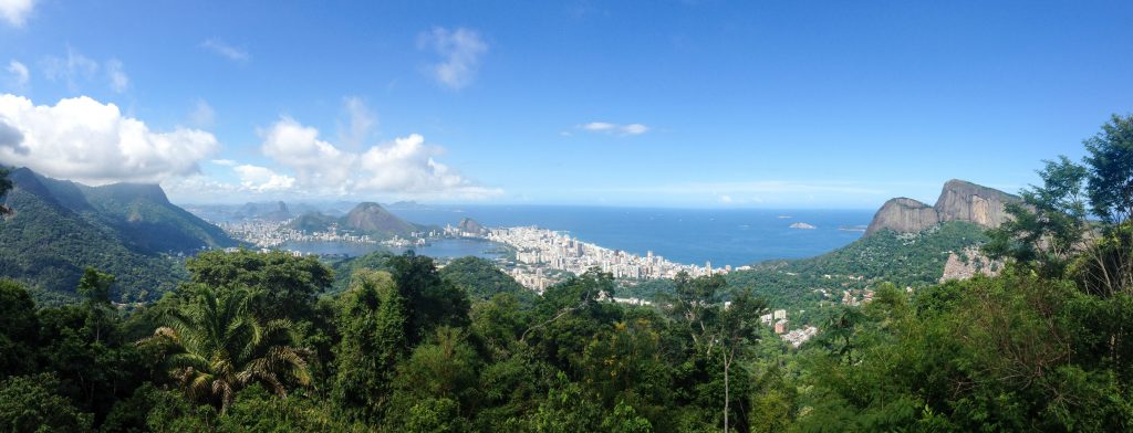 vue de Rio de Janeiro depuis la forêt de Tijuca