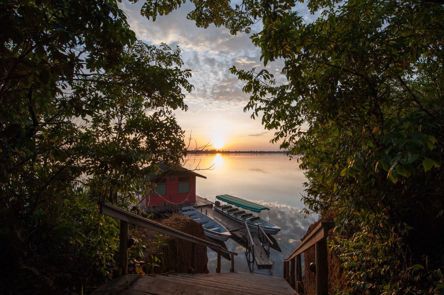 Amazonie Anavilhanas lodge embarcadère