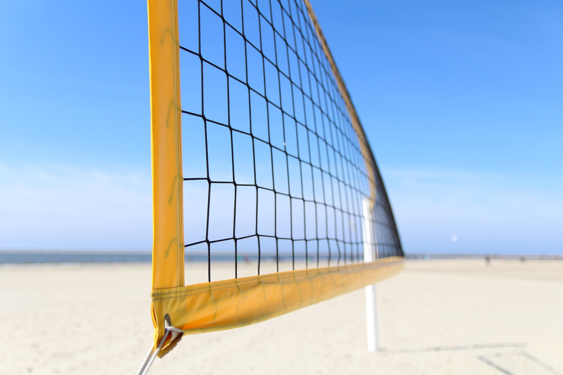 filet de beach-volley sur la plage Brésil