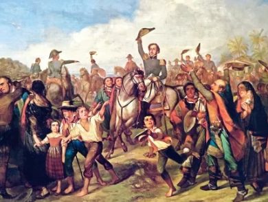 tableau jour de l'indépendance au Brésil.