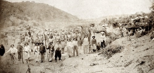 photographie ancienne de la guerre de canudos raconté dans le livre d'Euclides da Cunha
