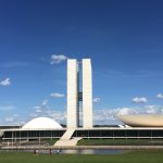 Vue du Congrès National du Brésil