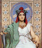 Peinture de l'effigie de la République du Brésil.