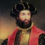 Portrait de Pedro Cabral découvreur du Brésil.
