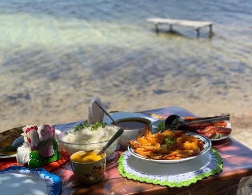 restaurant de bord de mer à Canto de Atins dans le Nordeste du Brésil