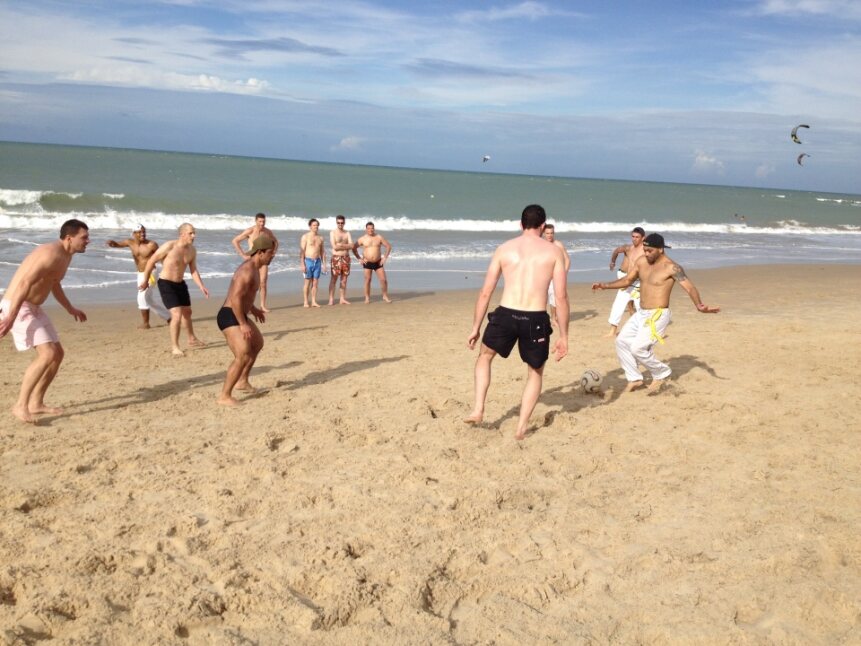 Beach football au Bresil