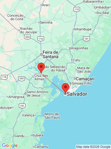 Itinéraire Salvador de Bahia