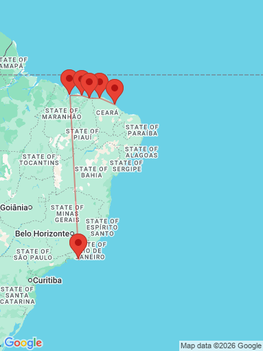 Itinéraire Circuit Rio de Janeiro & Nordeste